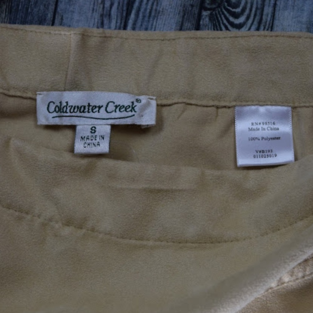 Coldwater Creek golden tan moleskin skirt - Picture 3 of 3